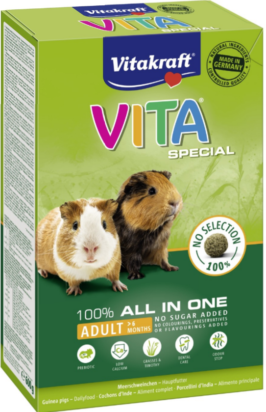 Vitakraft - BLAND 3 FOR 108 - Vita Special Adult Marsvin 600gr