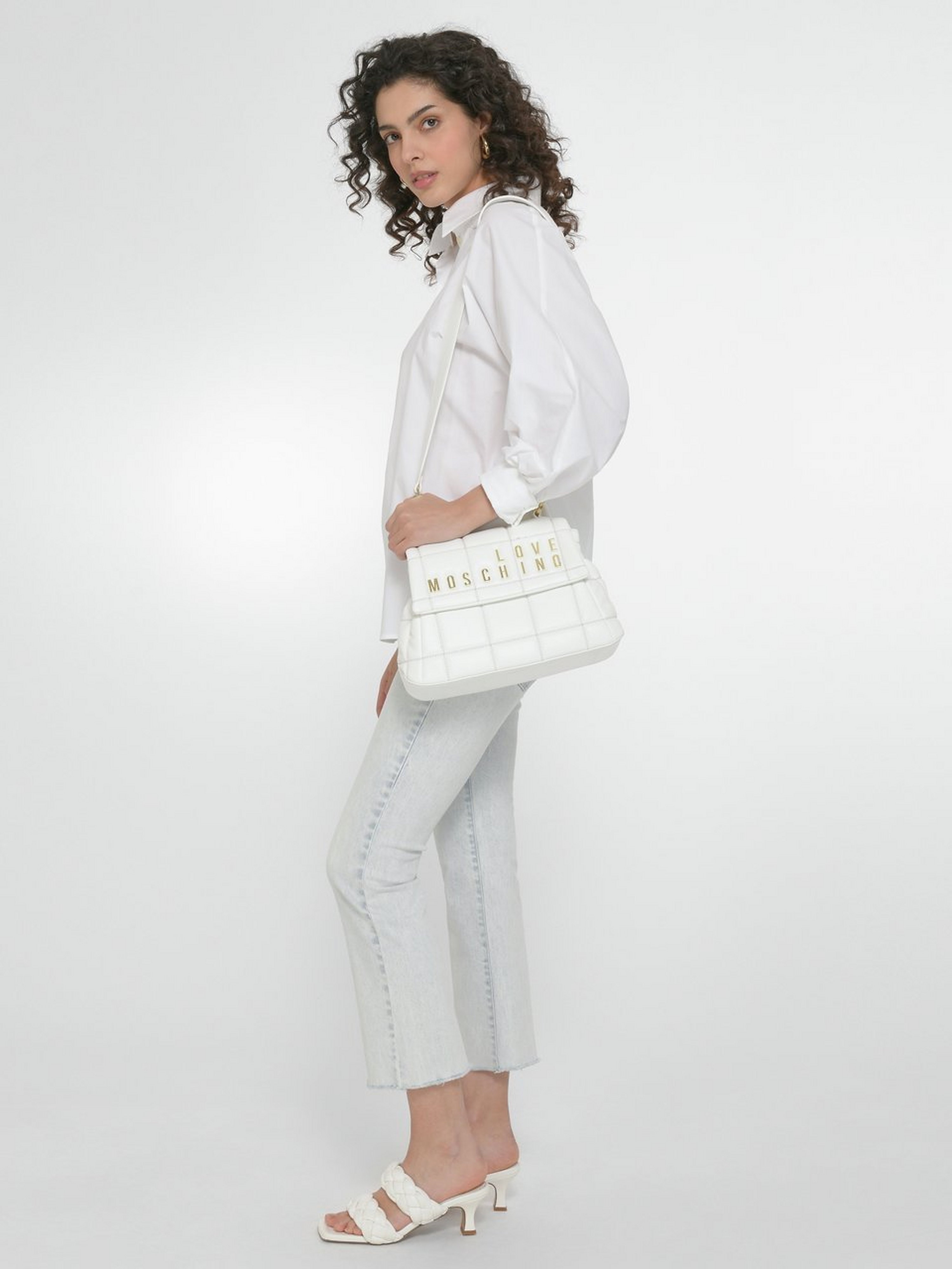 Handtasche in gesteppter Optik