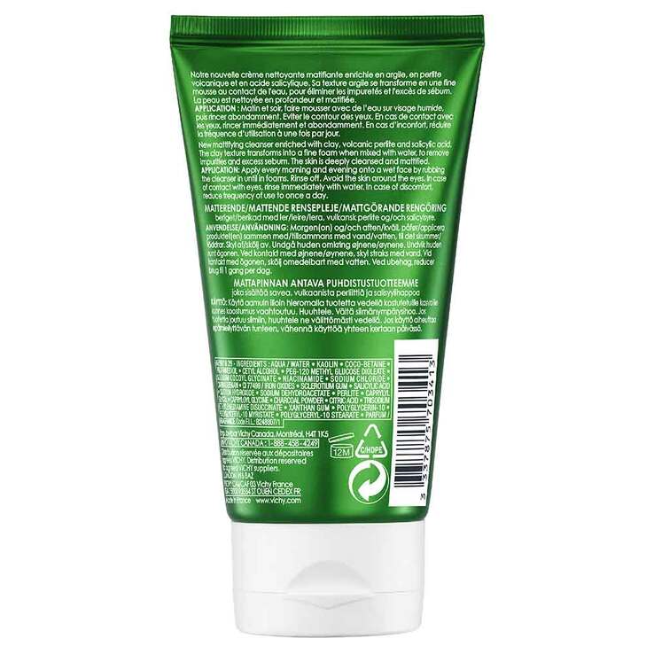 Vichy Normaderm mattier.Reinigung mit Tonerde Schaum, 125 ml