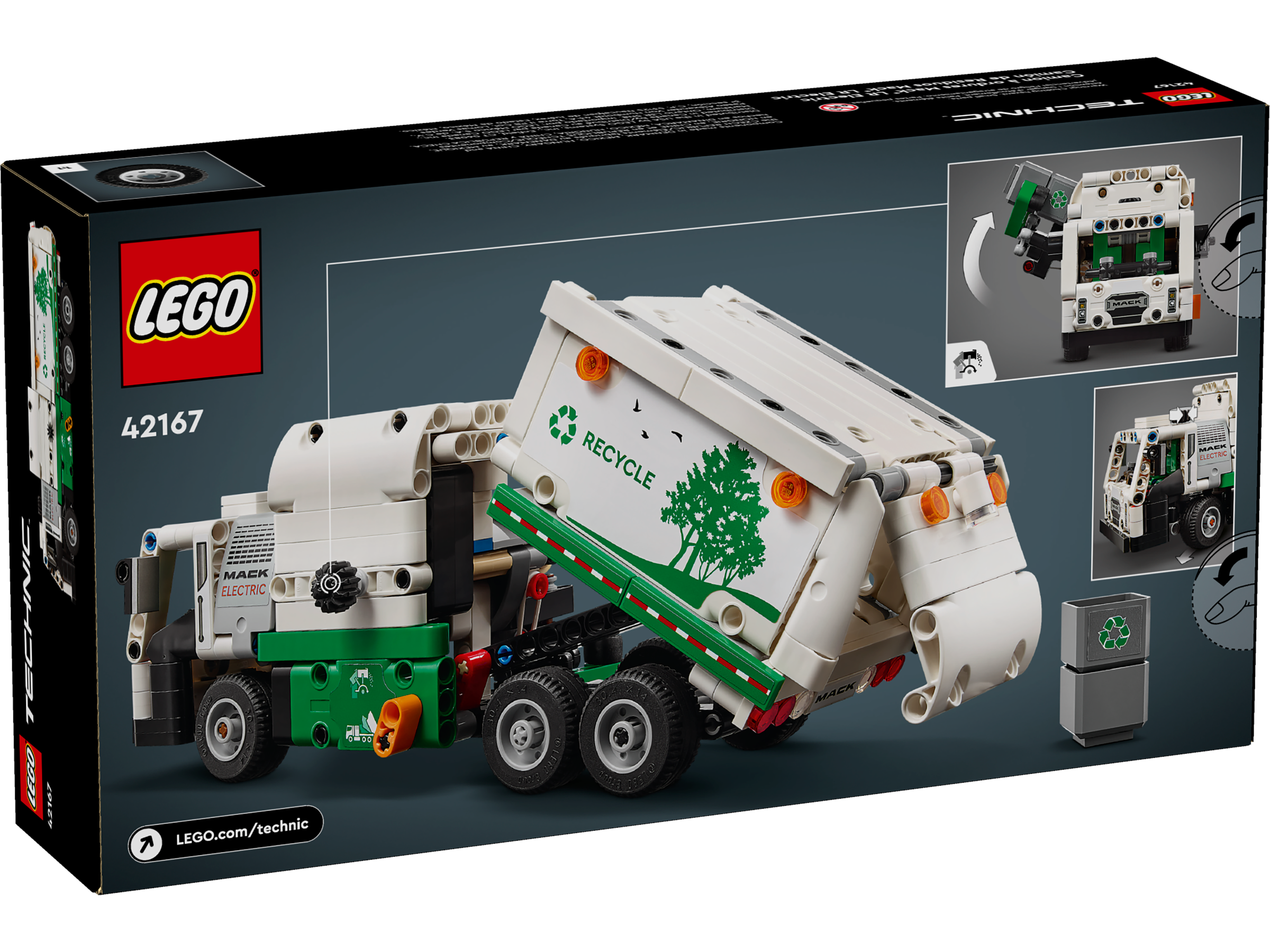 Caminhão de coleta de lixo elétrico Mack® LR 42167