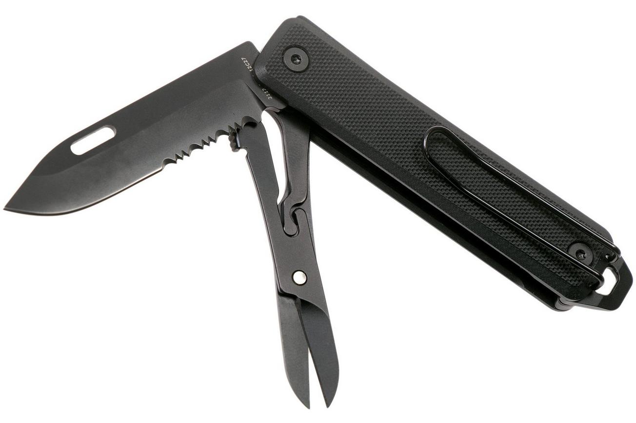 The James Brand Ellis Scissors, Black, Black, G10 zakmes