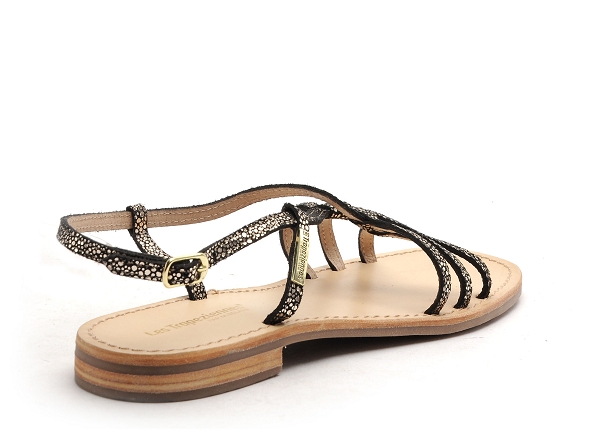 Les tropeziennes nu pieds plats femme hudon f noir