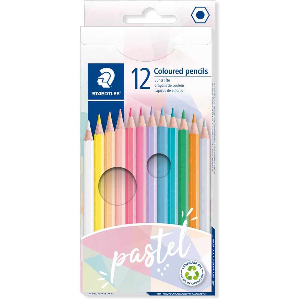 Køb Staedtler Farveblyanter Pastel Line Hexagonal