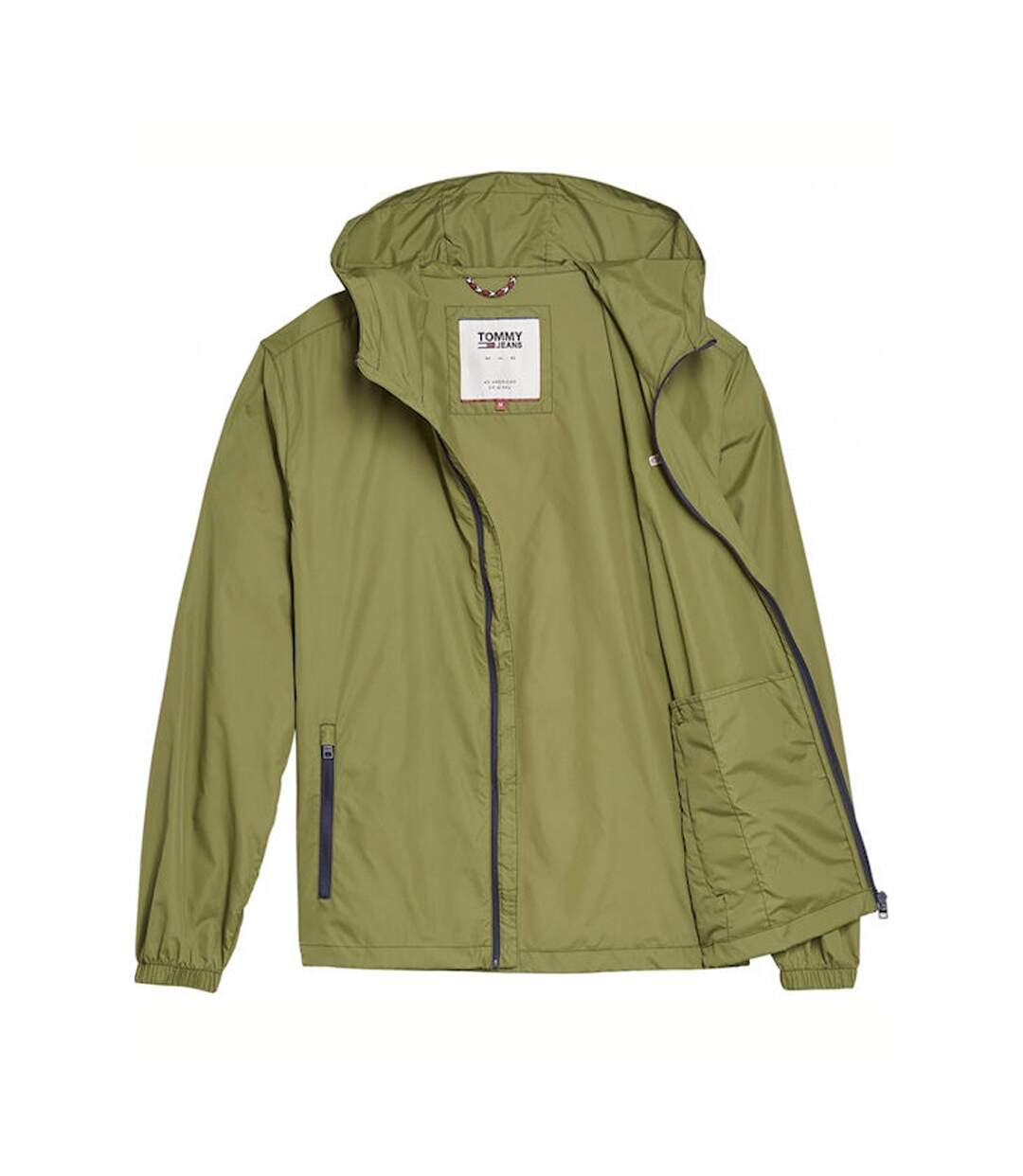 Veste Coupe-Vent Kaki Homme Tommy Hilfiger