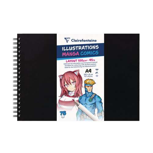 Clairefontaine Illustrations Manga Comic Spiralbuch