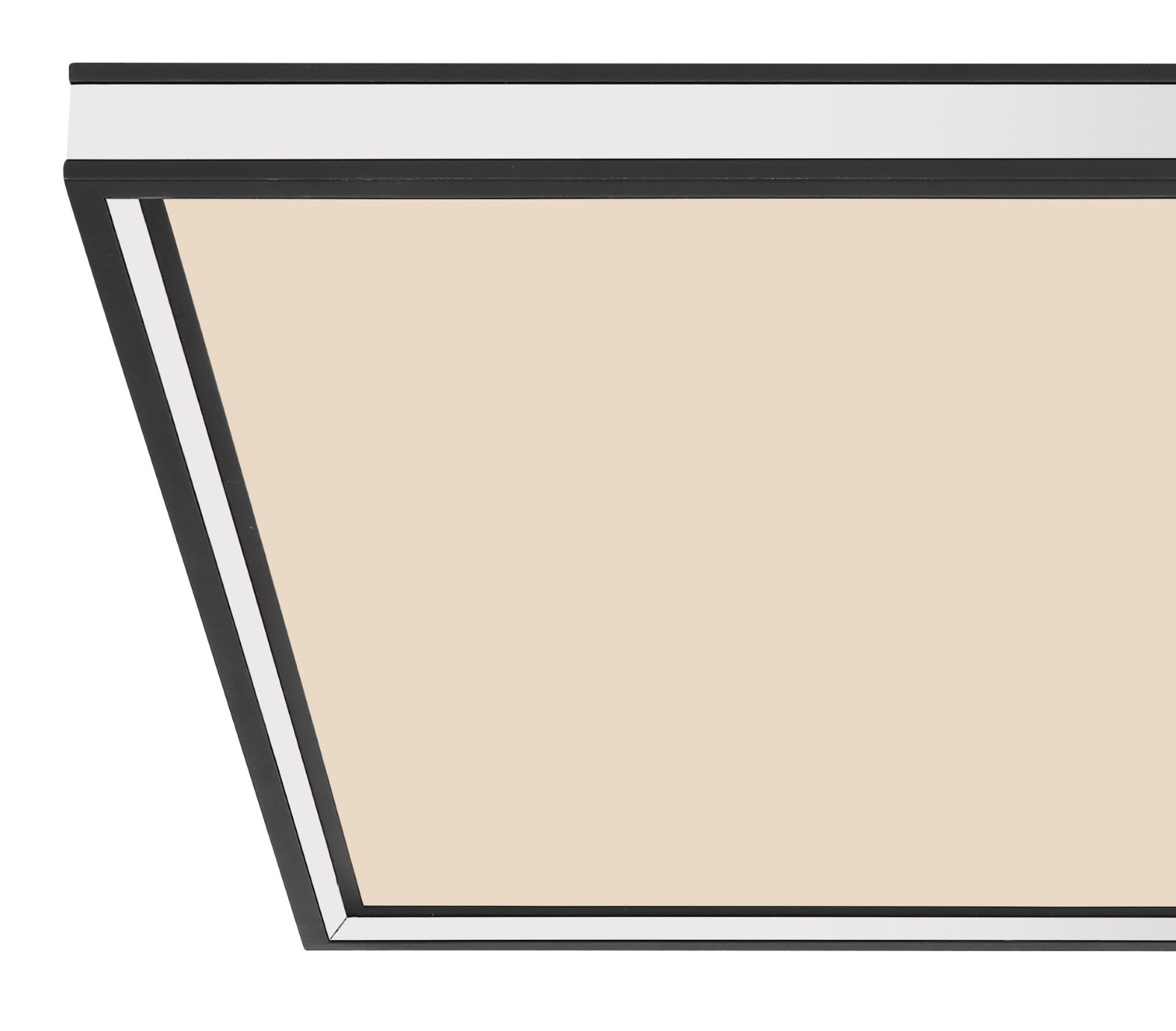 LED-Deckenleuchte - schwarz matt - opal - dimmbar