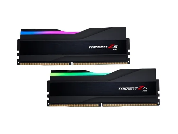 G.Skill Trident Z5 RGB - DDR5 - sæt - 32 GB: 2 x 16 GB - DIMM 288-PIN - 6000 MT/s / PC5-48000 - CL40 - 1.3 V - ikke bufferet - ikke-ECC - mat sort