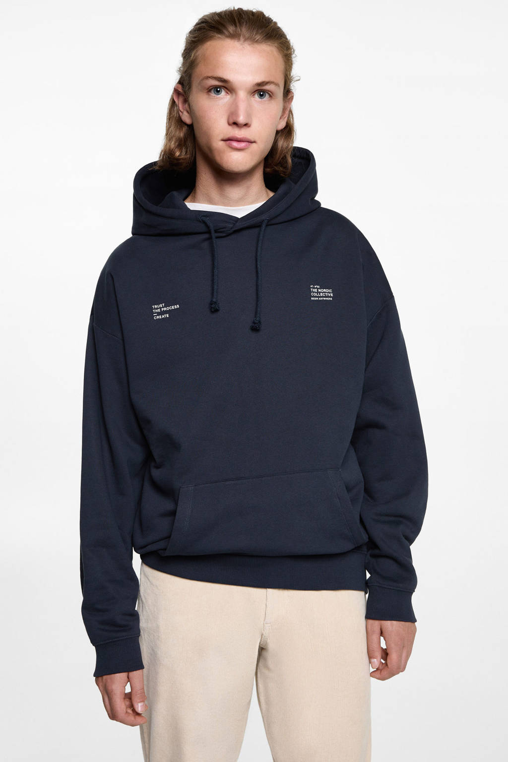 MANGO TEEN hoodie donkerblauw