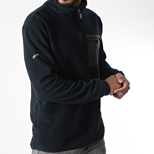 Sweat Polaire Col Zippé DP-10022-005 Noir
