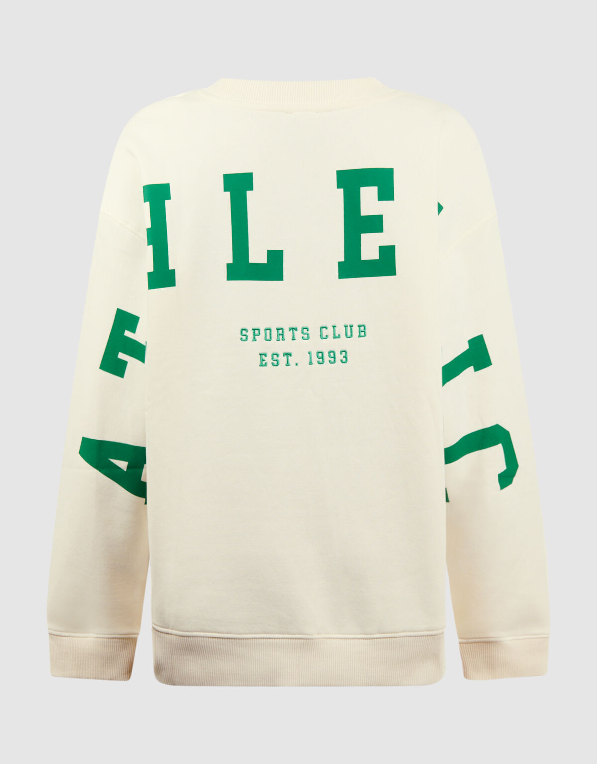 Athletic Artwork Sweater Gebroken Wit
