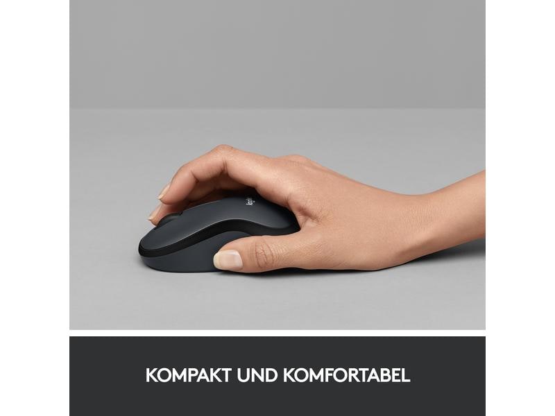 Logitech Maus M220 Silent , kabellos Geräuscharme USB-Funkmaus für Links- & Rechtshänder