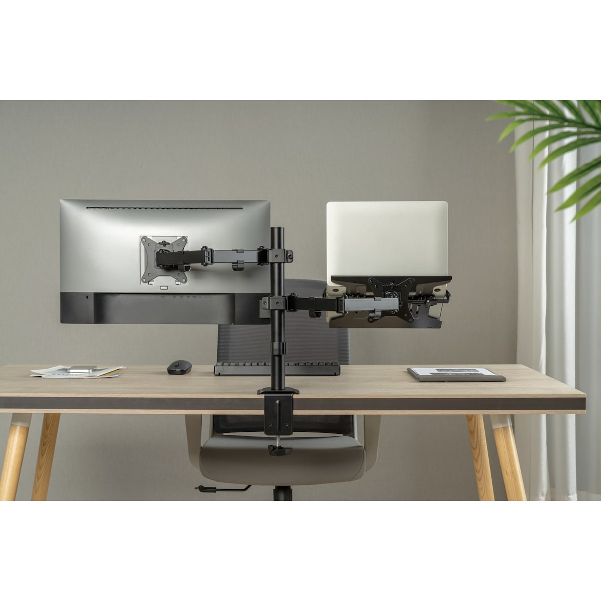 NÖRDIC Monitor Arm og Laptop Holder Monitor 13-27 