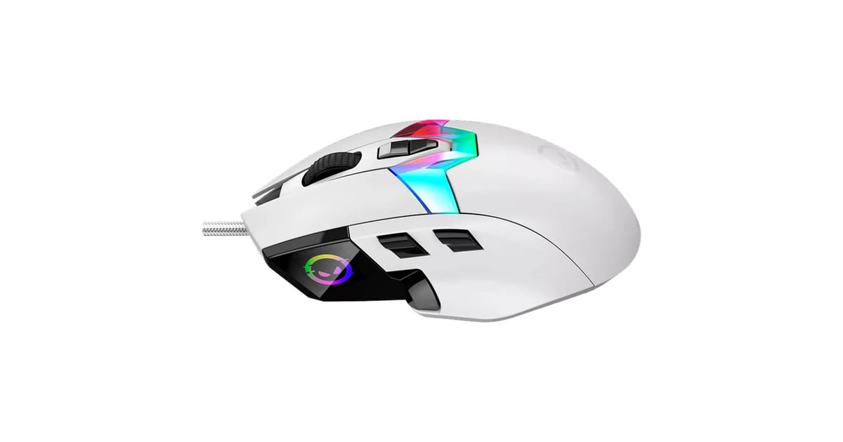 LORGARMSP80 gaming muis  (Wit, 100 - 26000 dpi, RGB, RGB display)