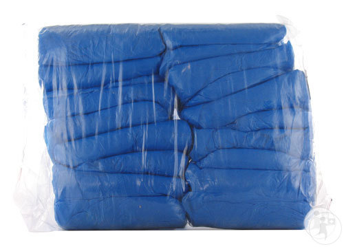 Surchaussure En Polyéthylène Gaufré Bleu 100 Pièces