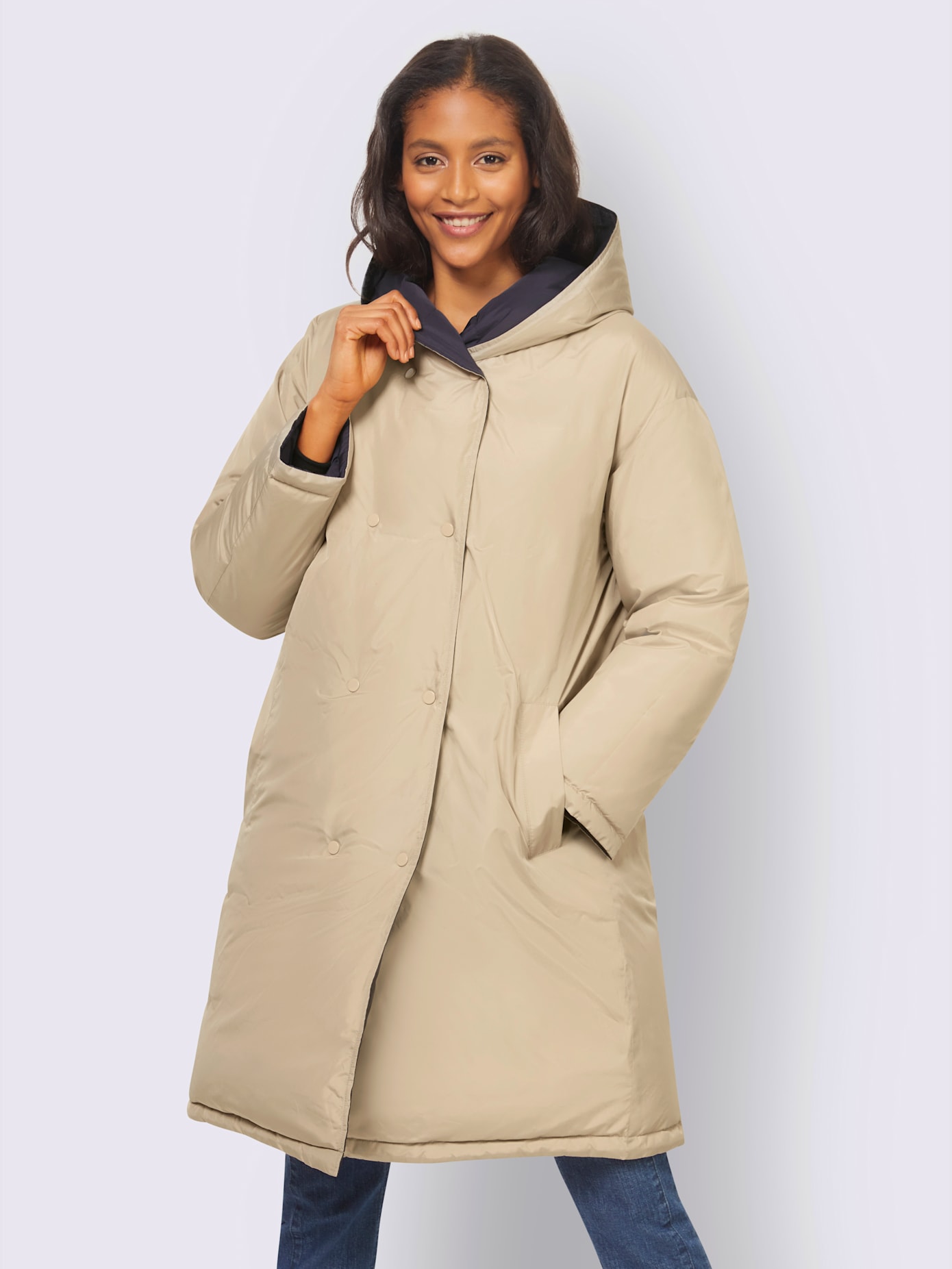 Manteau réversible modèle réversible