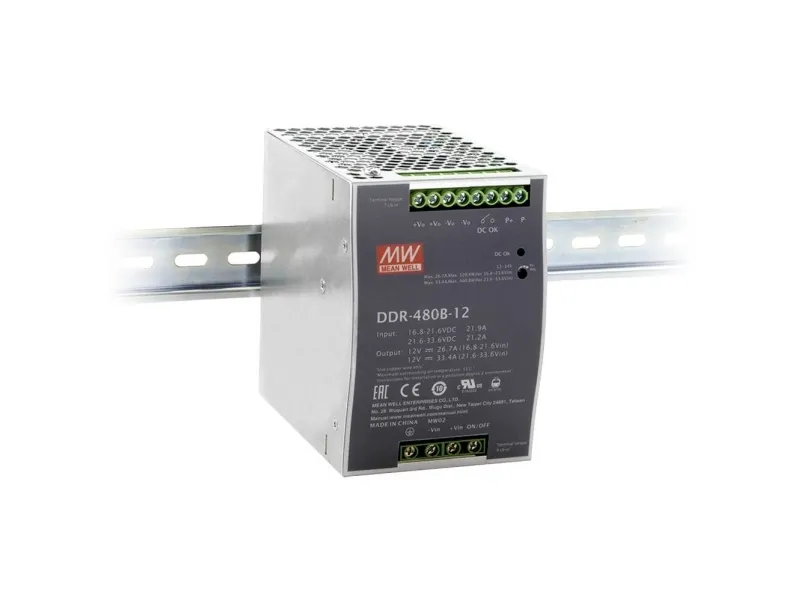 MW Mean Well DDR-480C-24 DC/DC-bilomformer 24 V 20 A 480 W Antal udgange: 1 x Indhold 1 stk