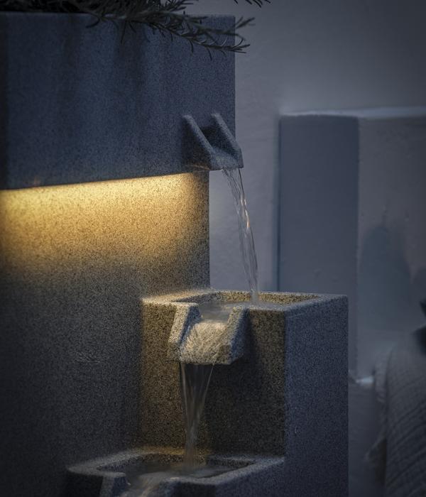 Dehner Polyethylen-Gartenbrunnen Gradino,