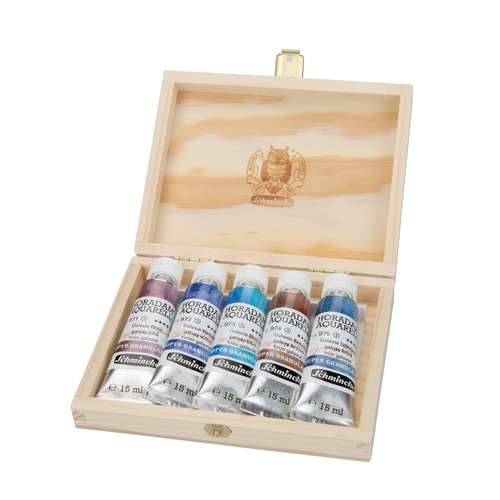 Schmincke HORADAM® AQUARELL SUPER GRANULATION-Sets, 5 x 15 ml