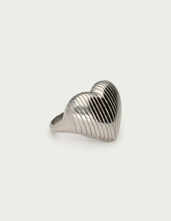 My Jewellery Stripe heart ring MJ13128