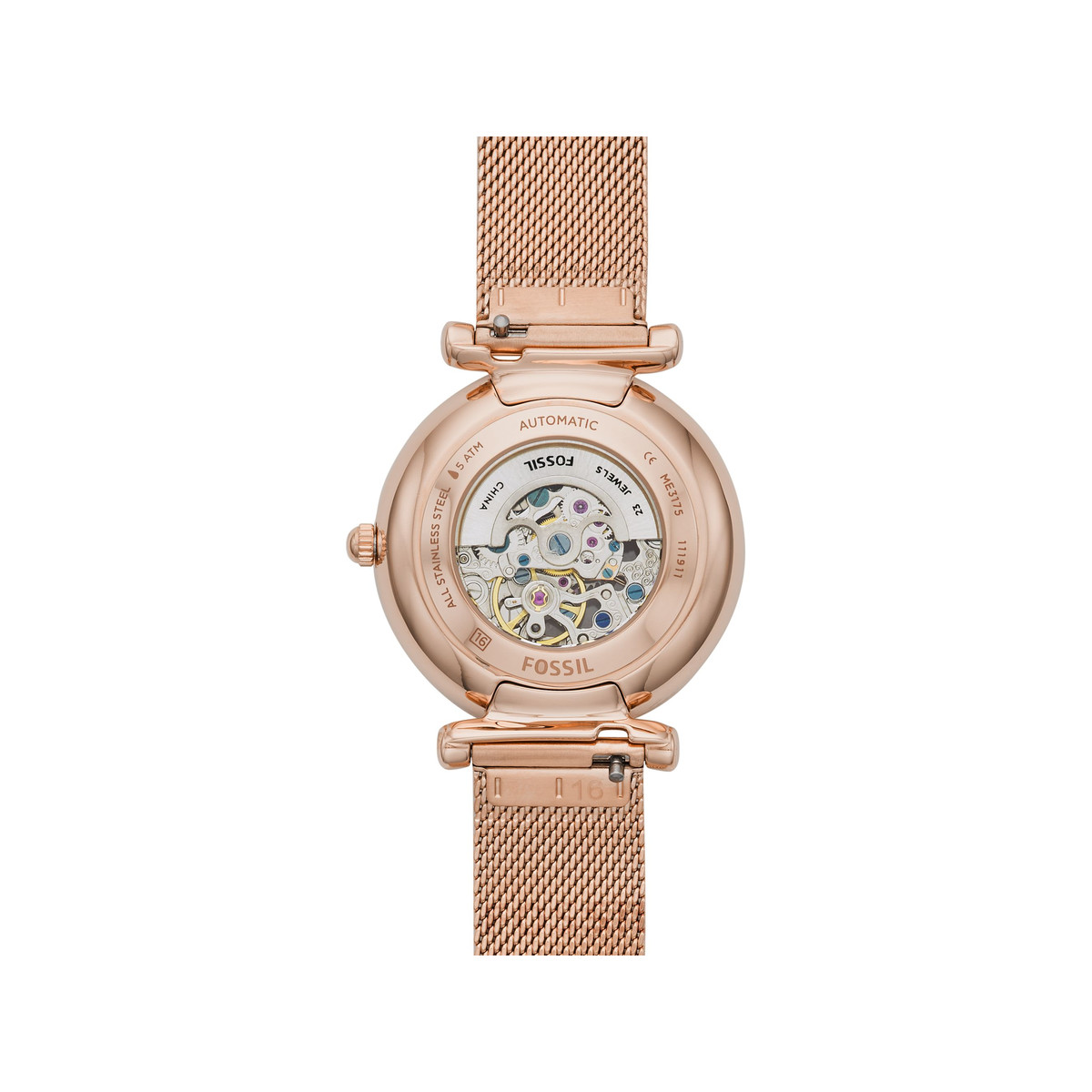 Montre FOSSIL Carlie femme bracelet acier doré rose