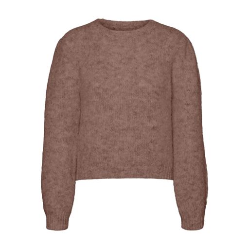 Vero Moda Novah Striktrøje, Brown Lentil, XL