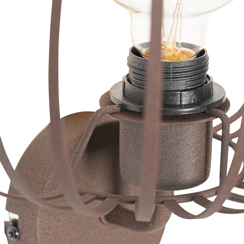 Design wandlamp, roestbruin, 30 cm - Johanna