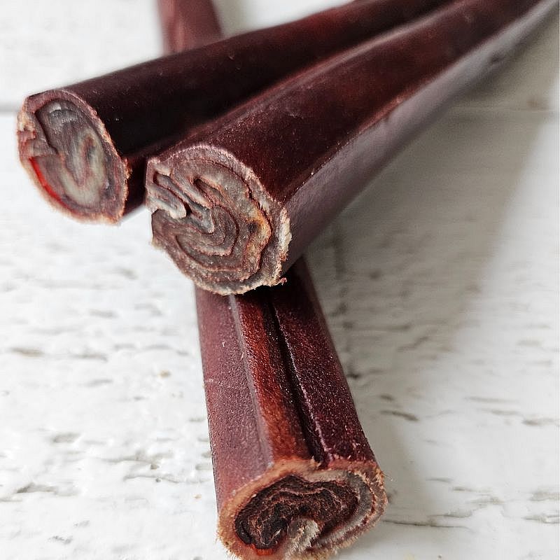 Buffelhuidstaaf Gerookt 25 cm Dierapotheker.nl 3 stuks