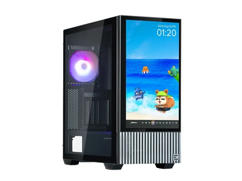 Zalman Case Z10DS Sort ATX Mid Tower ARGB-blæser