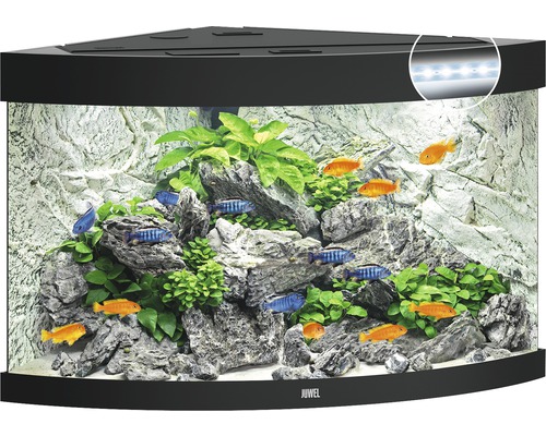 JUWEL Trigon 190 aquarium met LED-verlichting, filter, verwarming (zonder kast), zwart