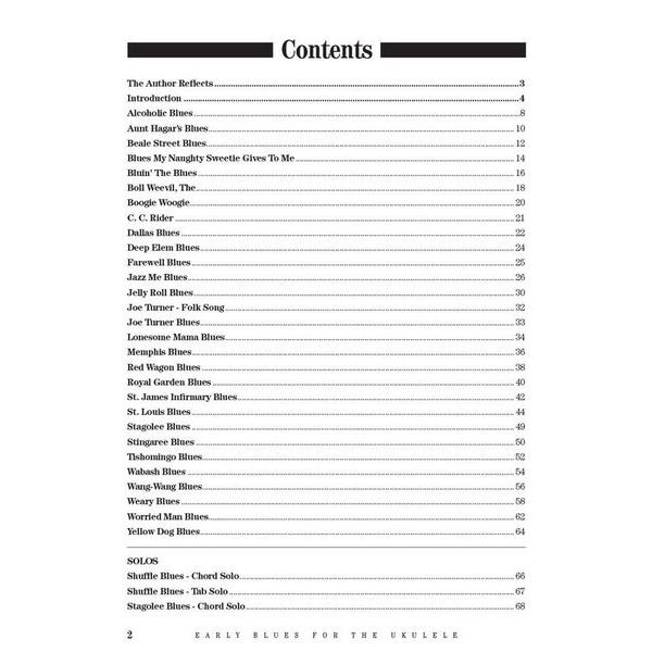 Hal Leonard Early Blues Ukulele