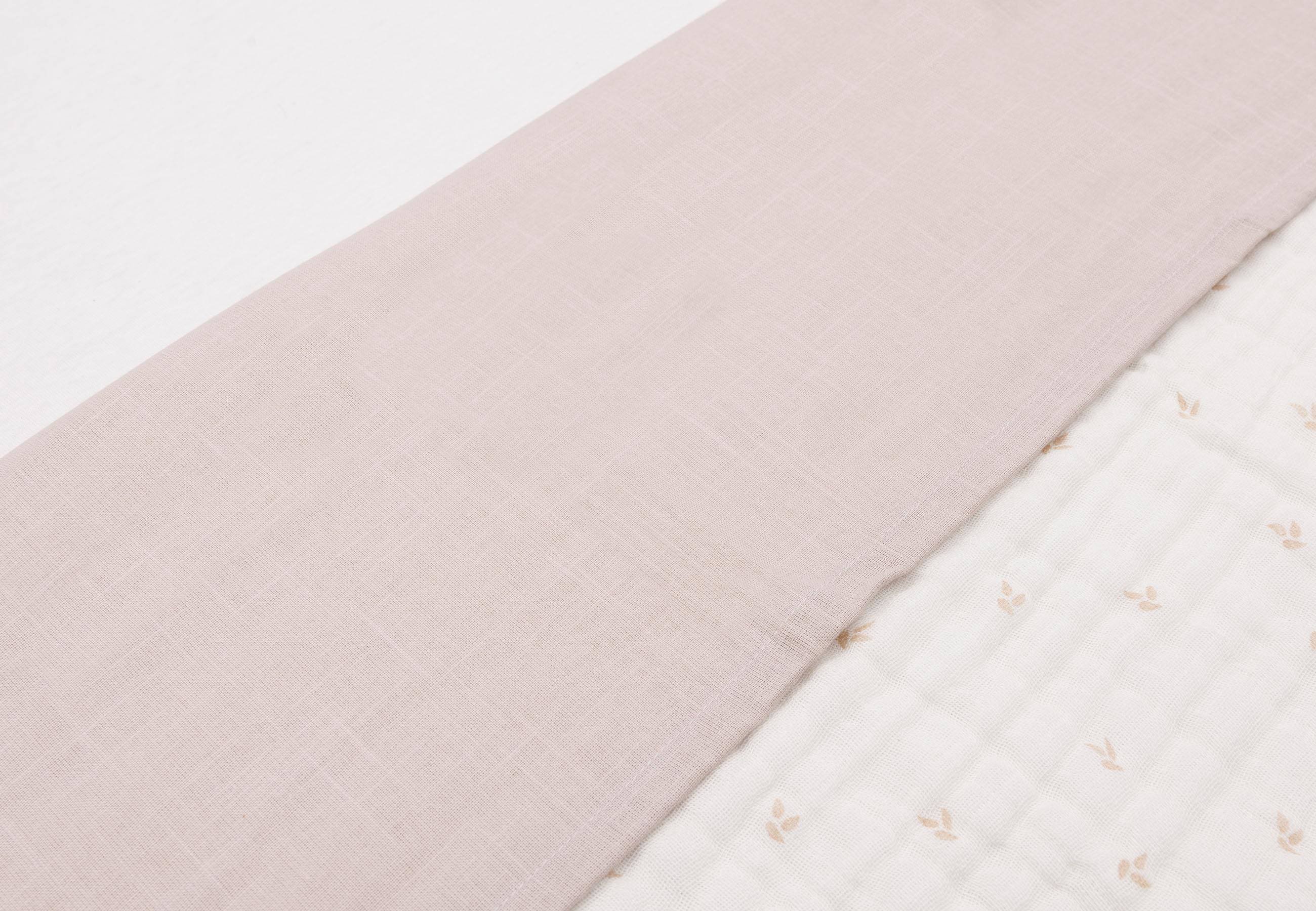 Jollein ledikant laken  Slub Nougat