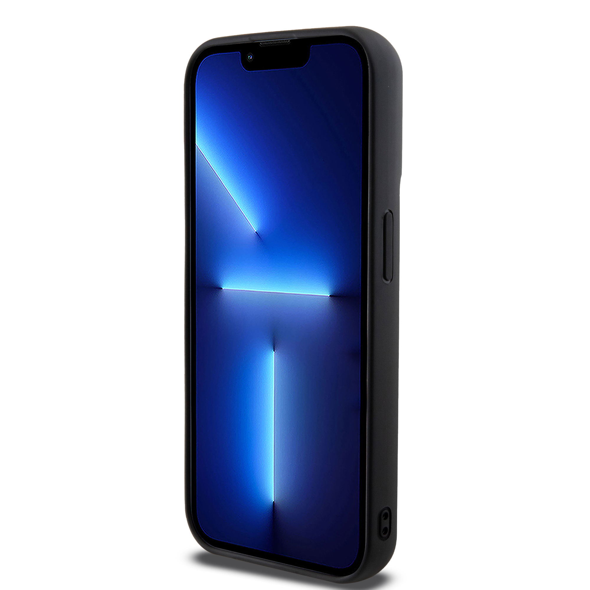iPhone 15 Pro Max Hybrid Hardcase Hülle 3D Rubber Repeat Pattern (DKHCP15X3DRPWK) - Schwarz