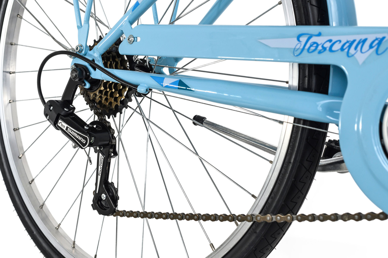 KS Cycling Damenfahrrad Toscana 26'' - blau - 41 cm Rahmenhöhe