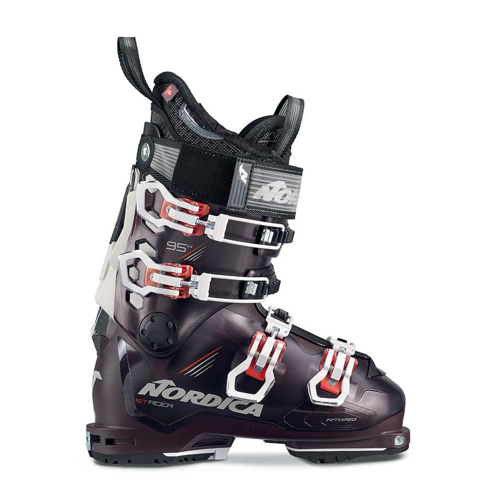 Nordica STRIDER 95 DYN - Chaussures ski freerando Femme noir/ivory/paprika