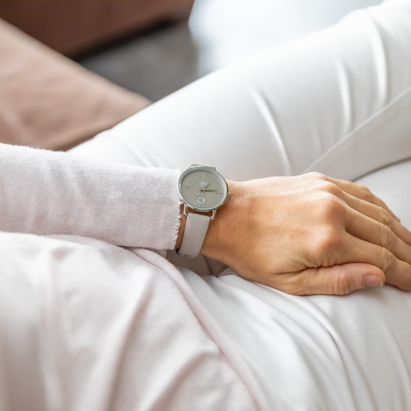Montre Femme M. JOHN bracelet Cuir Gris