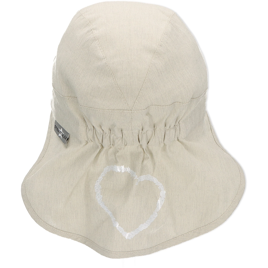 Sterntaler Schirmmütze mit Nackenschutz beige