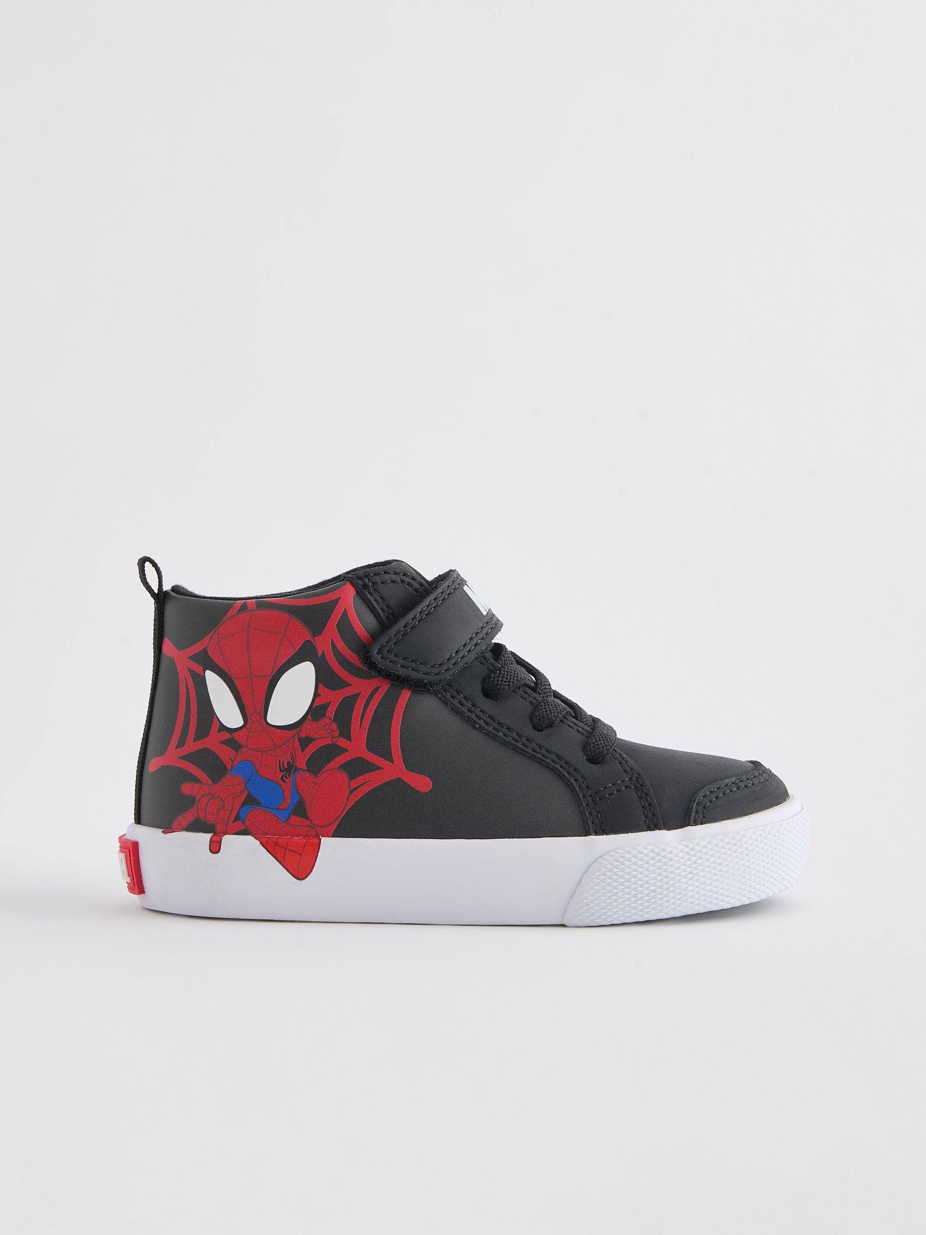 Zwart - Spidey And Friends laarzen met klittenbandsluiting en elastische veters