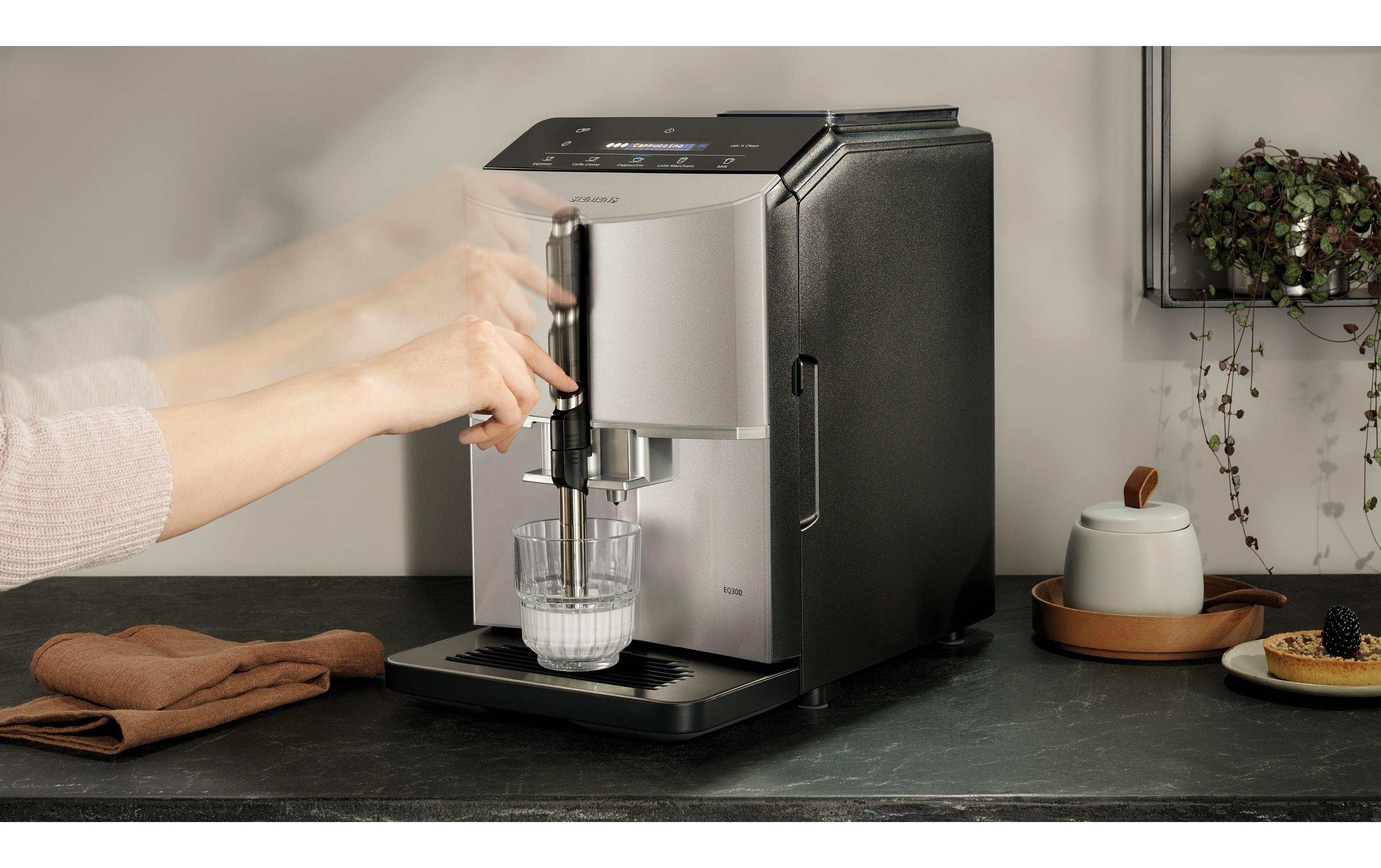 Kaffeevollautomat EQ300 Inox silver metallic TF303E07<br>Espressovollautomat