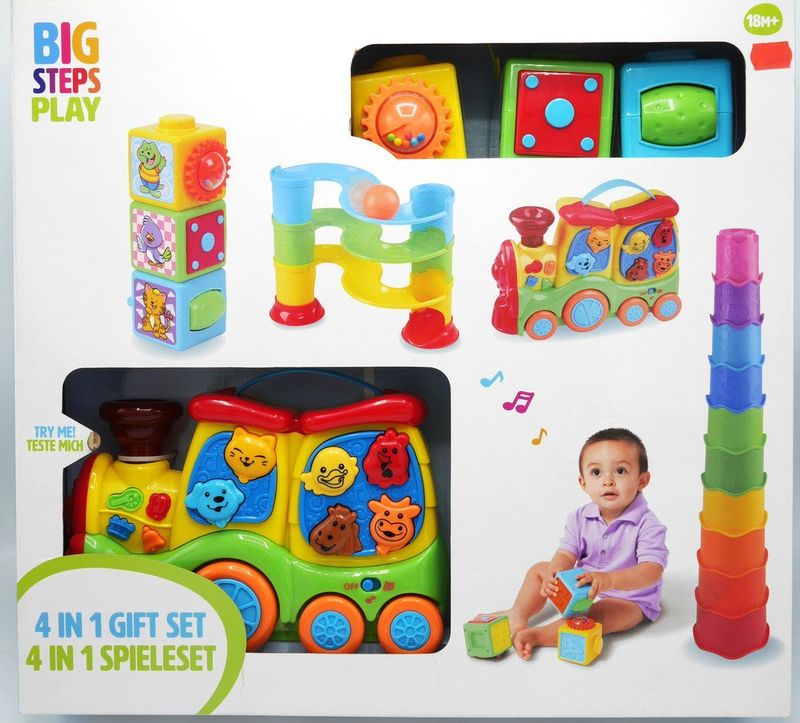 Playgo - 4 in 1 - Speelset - Knikkerbanen