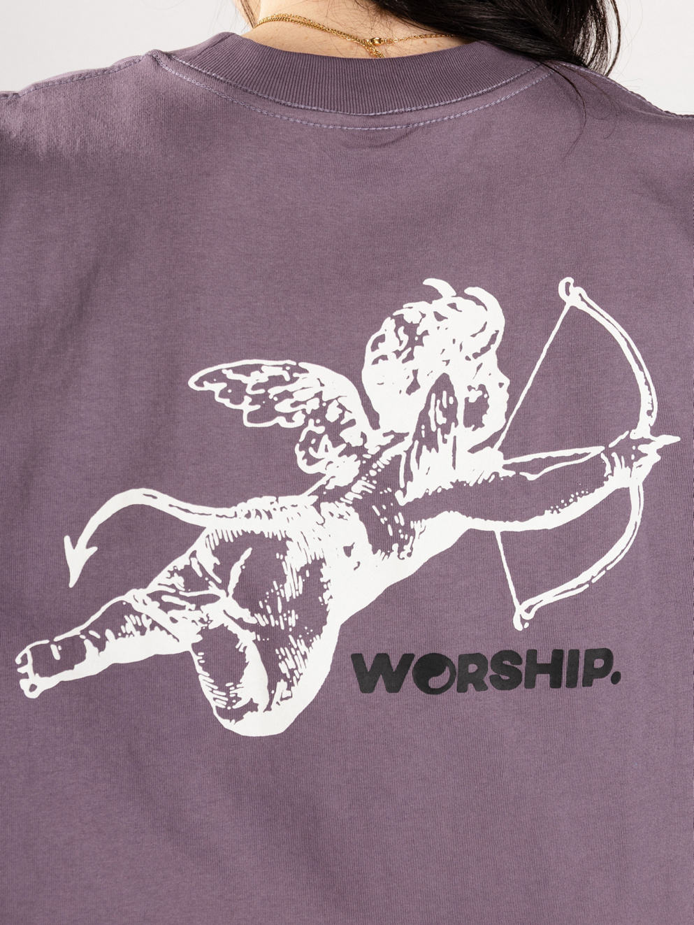 Worship Supplies Cherub Regular Fit T-Shirt purple reign
