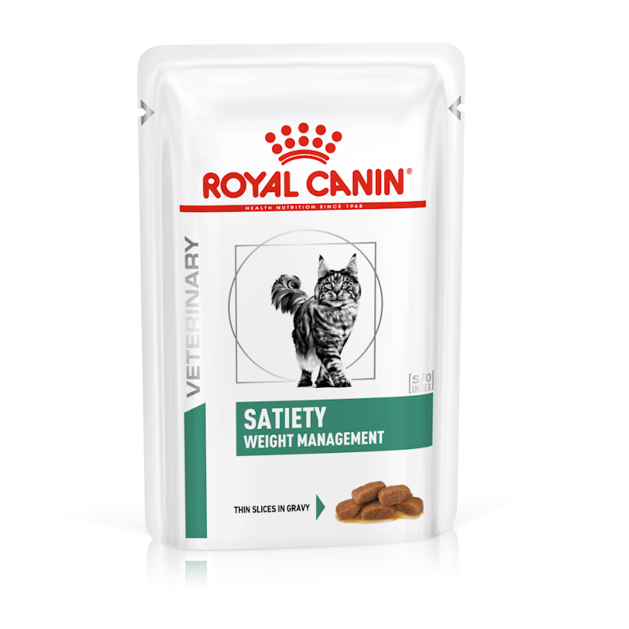 Sachês Royal Canin Veterinary Satiety em molho para gatos