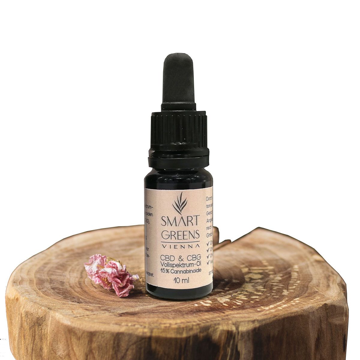 SMART GREENS CBD & CBG 15% Premium Vollspektrumöl, 10ml