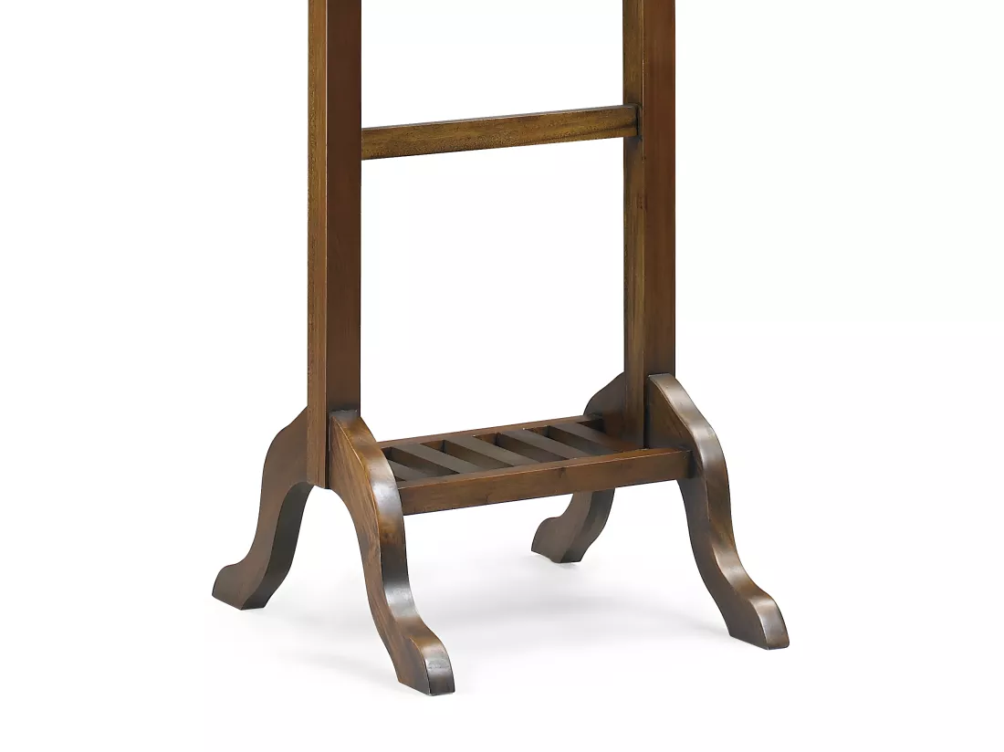 VINTAGE - Valet de chambre en bois d'acajou couleur marron