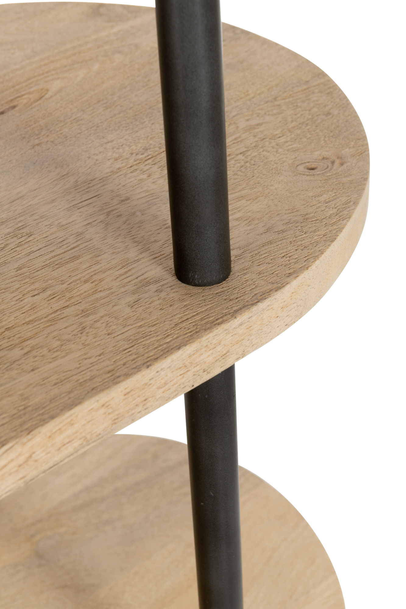 Wandkast Eli 5 planken mangohout/staal naturel