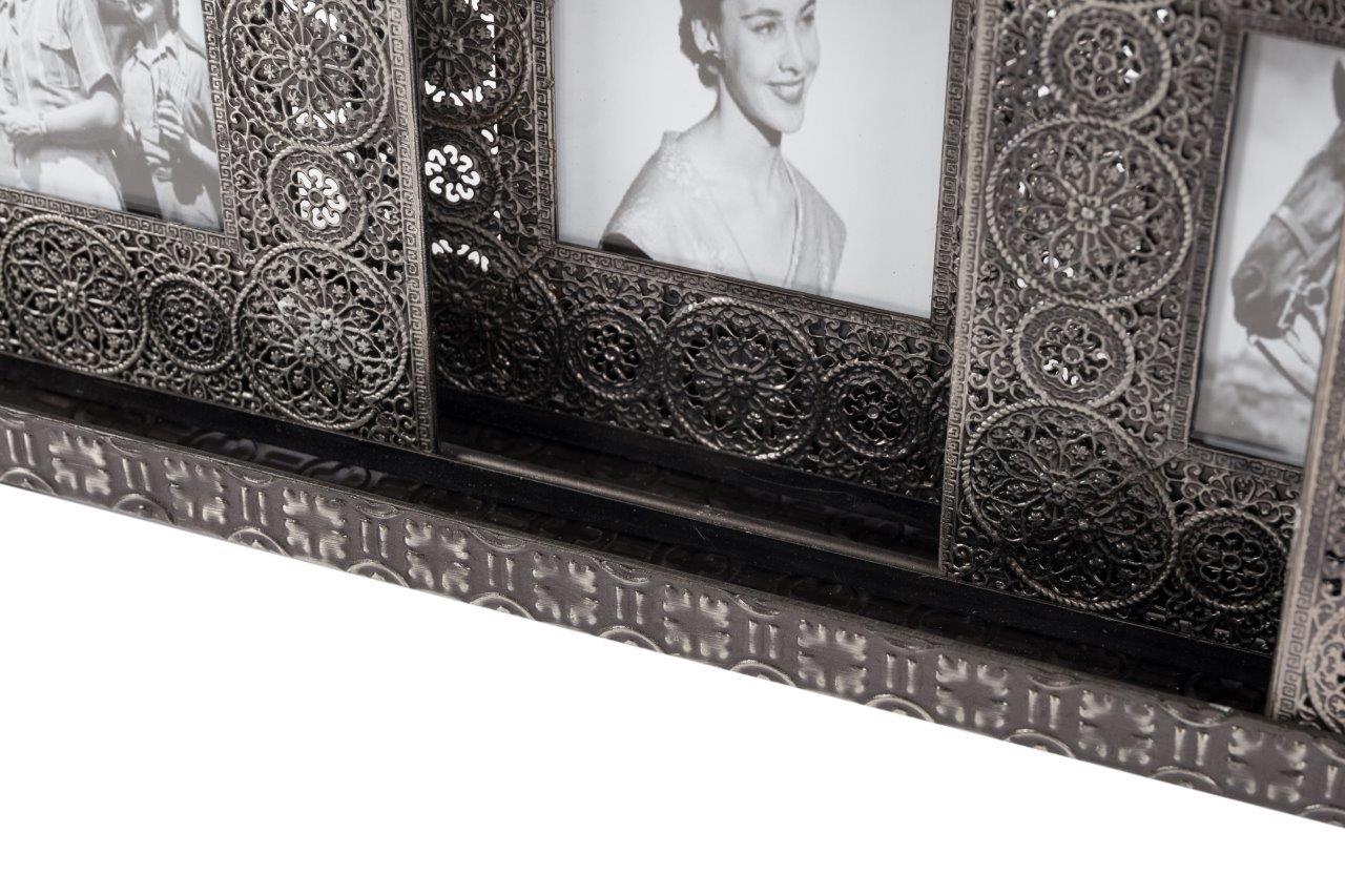 Metallbilderrahmen HAZINE - silber-antikgrau - 58x22 cm