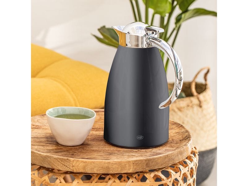 Alfi Thermoskanne Signo 1000 ml, Grau Karaffe aus Edelstahl
