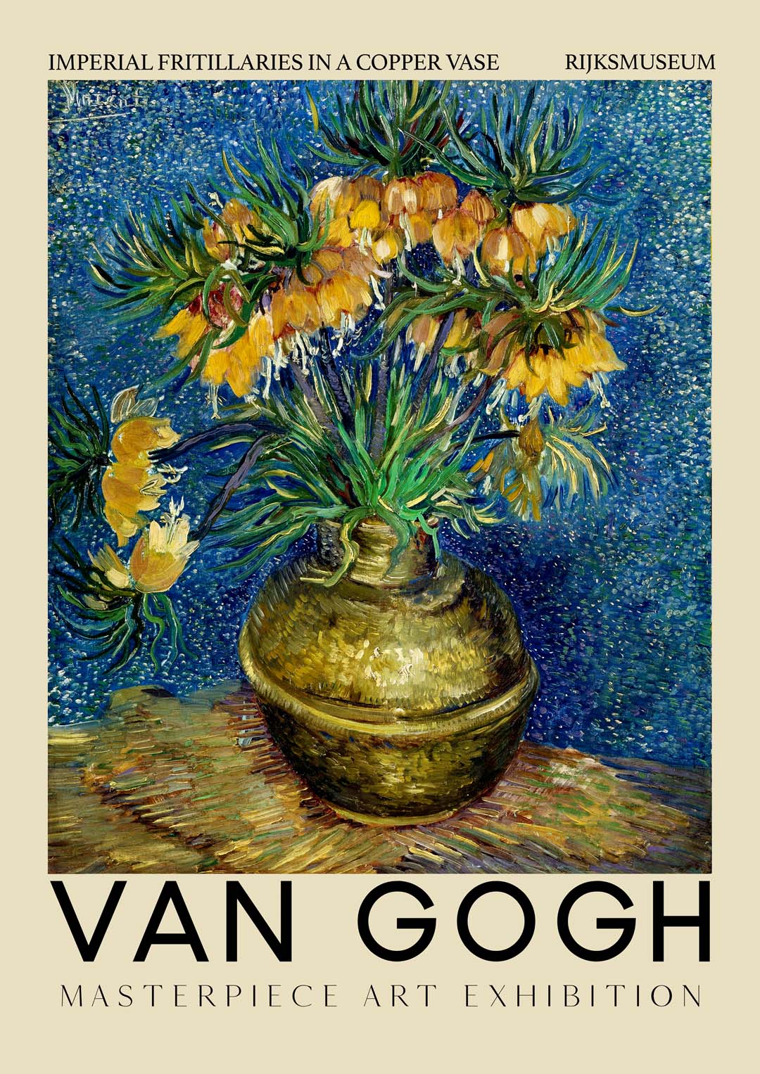 Imperial Fritillaries in a Copper Vase Kunstausstellung von Van Gogh