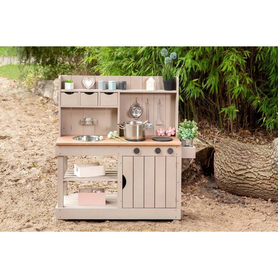 MUDDY BUDDY® Matschküche Explorer, warmgrau