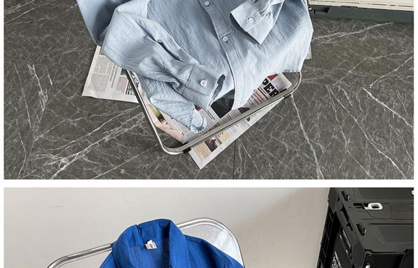 GuDayz - Overhemd met lange mouwen en zakdetail