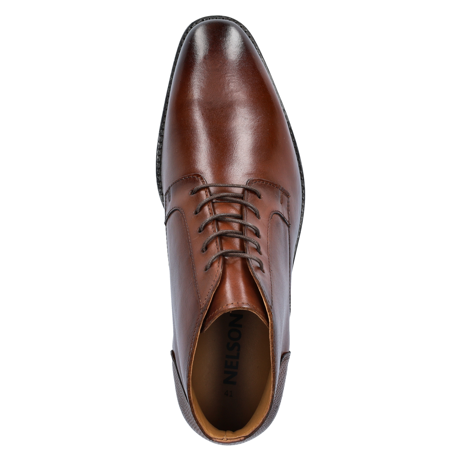 heren nette schoenen Nelson Cognac